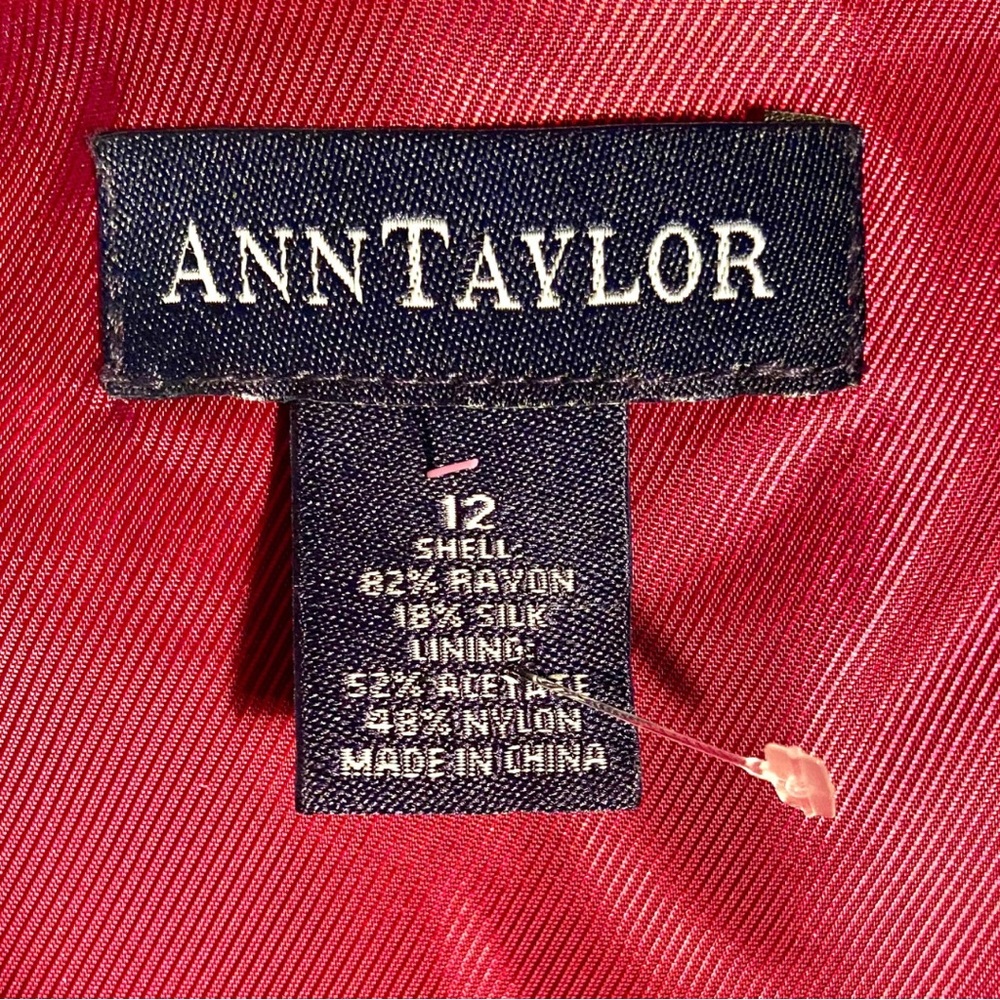 Classic vintage Ann Taylor velvet skirt set Valentines Day - Picture 5 of 6
